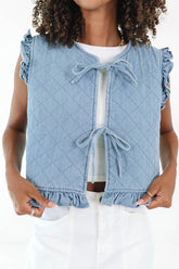 Long Story Short Vest - Denim