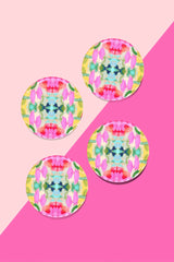 Laura Park Acrylic Coaster Set - Pink Paradise