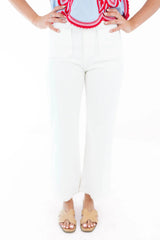 Classic And Clean Jeans - Off White