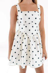 Hits The Spot Dress - Cream