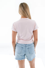 Maybe Baby Tee - Light Pink