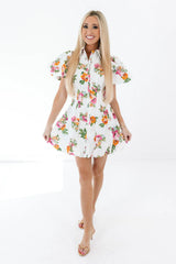 Springtime Glow Dress - White