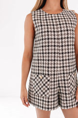 The Stassi Romper - Brown