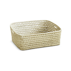Lubilu kurv af palmeblade, L48 - 48 x 40 x 20 cm
