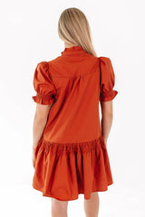 Spice Of Life Dress - Burnt Orange