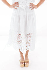 Expensive Taste Midi Skirt - White