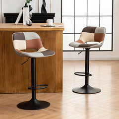 YOUNIKE Bar Stools Patchwork Counter Height Stools