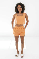 Finish Line Crop Top - Orange