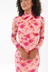 Let's Go Girls Midi Dress - Pink