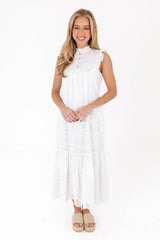 The Chelsea Midi Dress - White