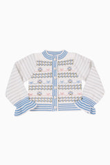 The Aria Tween Sweater - White