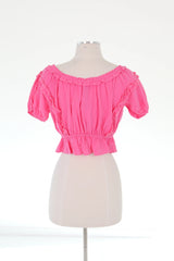 Cute And Cropped Top - Pink