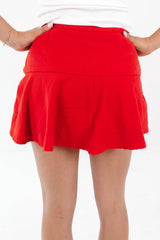 Too Good To Be True Skort - Red