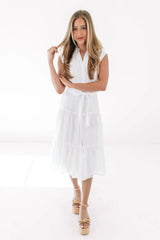 Main Character Midi Dress - White