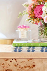 Acrylic Square Match Striker Set - Hot Pink Matches