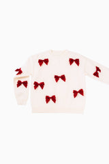 The Jenna Tween Sweater - Red