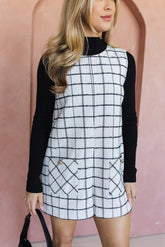 The Stassi Romper - White/Black