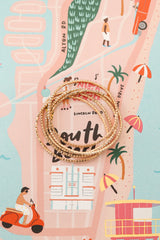Watch Her Sparkle Bracelet Set - Gold