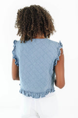 Long Story Short Vest - Denim