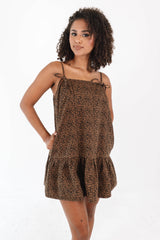 No Comment Dress - Khaki/Black