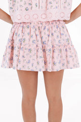 The Penny Lace Skort - Pink