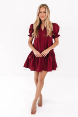 Spice Of Life Dress - Maroon