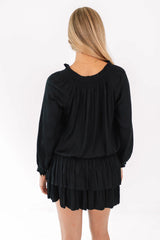 Clock Strikes Midnight Dress - Black