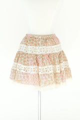 Flowers In Her Hair Skirt - Pink