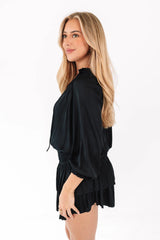 Clock Strikes Midnight Dress - Black