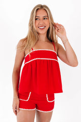 Where’d She Go Top - Red