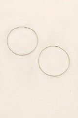Silver Statement Hoops - Silver