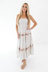 Nonstop Compliments Midi Dress - Taupe