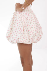 Blossom Bubble Skirt - Off White