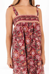 Lovers Lane Midi Dress - Wine