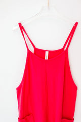 Go To Tween Jumpsuit - Hot Pink