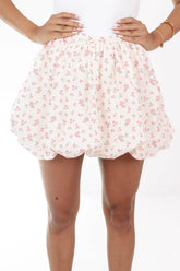 Blossom Bubble Skirt - Off White