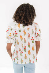 Born To Bloom Top - White