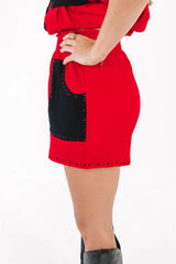 Light On Your Feet Shorts - Red/Black
