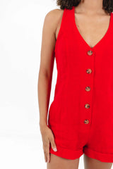 Summer Spirit Romper - Red