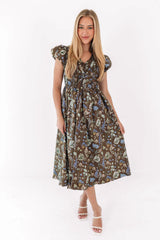 Clean Getaway Midi Dress - Brown