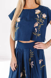 You Got It Girl Top - Navy