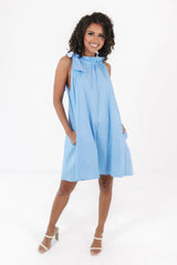 It's A Tie Dress - Blue