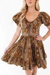 In A Groove Dress - Light Brown