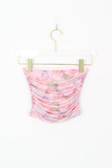 Watercolor Roses Tween Top - Blush