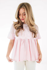 Hosting Brunch Top - Light Pink