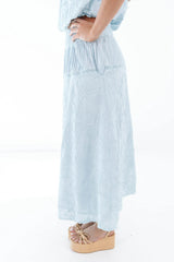 I Just Might Midi Skirt - Blue