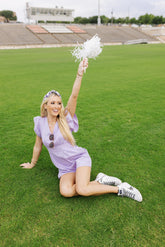 Fan Behavior Romper - Purple