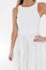 Martini Hour Midi Dress - White