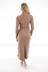 Z Supply Ophelia Mock Neck Dress - Chai