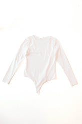 Sleek Lines Bodysuit - White